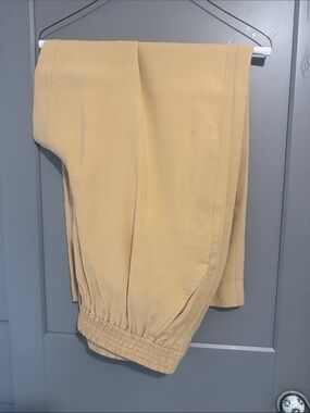 Madewell Beige Boot-Cut Jumpsuit Pants